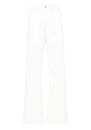 Bonpoint high-waisted flared jeans - White