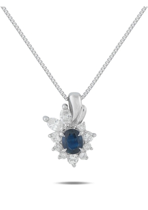 LB Exclusive diamond and alexandrite pendant necklace - Silver