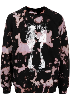Stain Shade x Hiroshi Fujiwara skeleton-print sweatshirt - Black