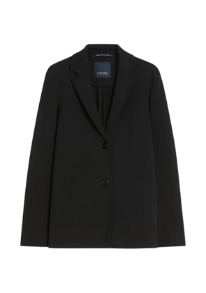 'S Max Mara single-breasted cotton blazer - Black