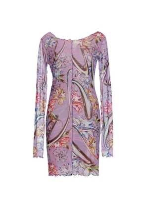 Agua Bendita Hadley long-sleeve mini dress - Purple