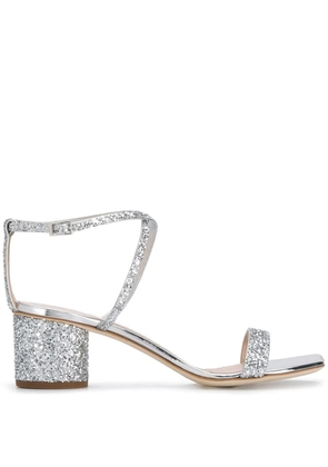 Giuseppe Zanotti Tara glitter sandals - Silver