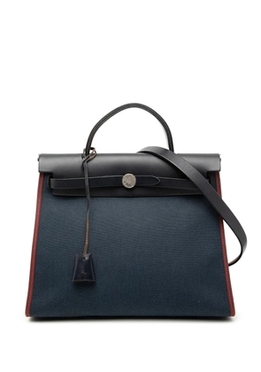 Hermès Pre-Owned 2015 Toile Herbag Zip 31 satchel - Blue
