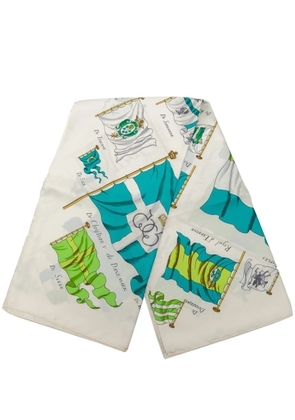 Hermès Pre-Owned 2000-2026 Pavois Silk Scarf 90 scarves - Blue