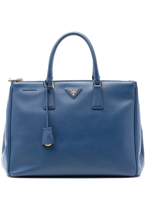Prada Pre-Owned 2010-2025 Large Saffiano Lux Galleria Double Zip tote bag - Blue