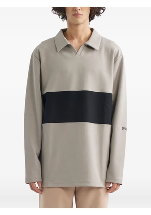 Off Duty tape pullover T-shirt - Grey