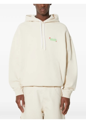 COUNTY OF MILAN graphic hooded sweater - Neutrals