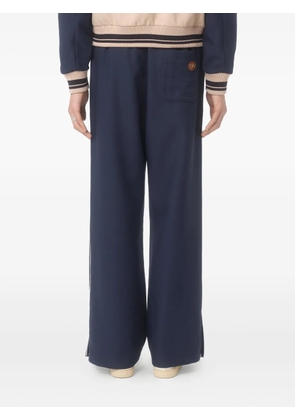 Valentino Garavani Nylon trousers with Vlogo patch - Blue