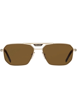 Prada Eyewear Symbole pilot-frame sunglasses - Brown