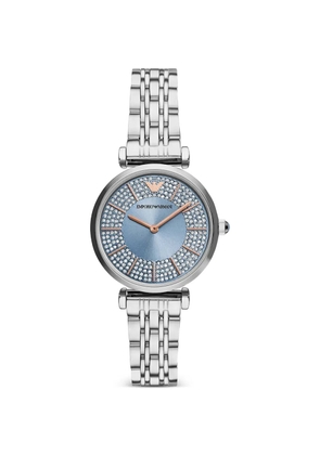 Emporio Armani embellished 32mm Watch - Blue