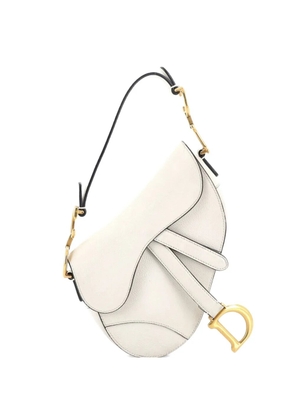 Christian Dior Pre-Owned Saddle Handbag Leather Mini shoulder bag - White