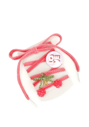 Golden Goose beaded charm shoelaces - Red