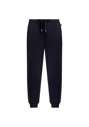 Manière De Voir Dion tapered-fit elasticated-cuffs blue track pants