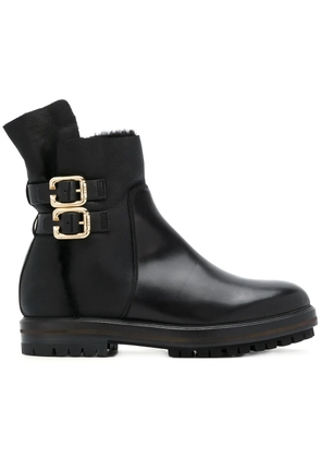 AGL chunky buckled boots - Black