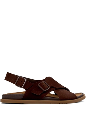 Camper buckle strap sandals - Brown