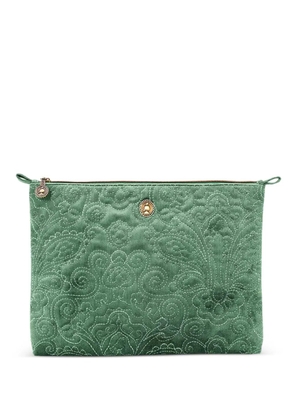 PIP STUDIO floral quilted make up bag - Green