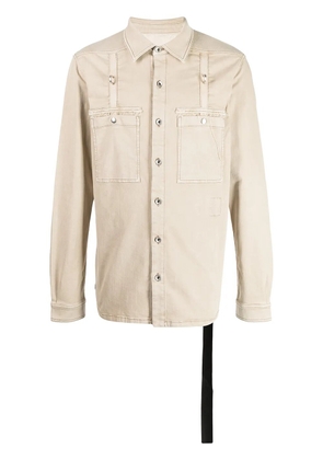 Rick Owens DRKSHDW long-sleeve shirt jacket - Brown