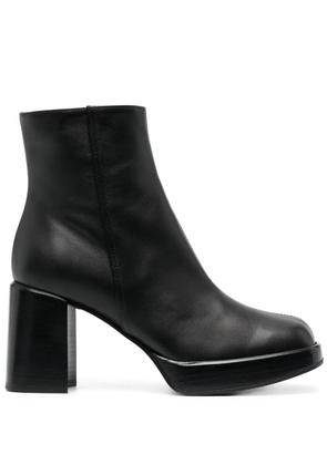 Tod's 80mm square-toe leather boots - Black