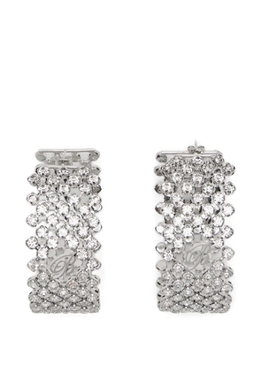 Blumarine rhinestone-embellished earrings - Silver
