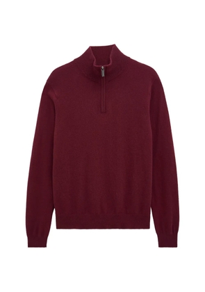 Pringle of Scotland quarter-zip cashmere sweater - Red