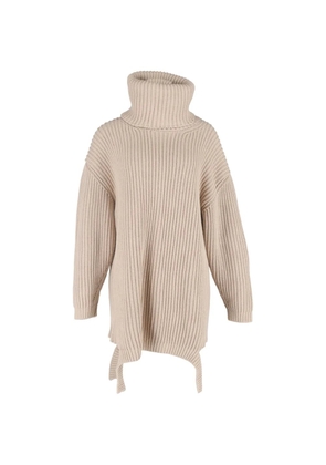 Balenciaga Pre-Owned roll-neck asymmetric sweater - Neutrals