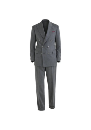 Brunello Cucinelli pinstripe double-breasted suit - Grey