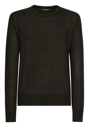 Dolce & Gabbana round-neck cashmere sweater - Grey