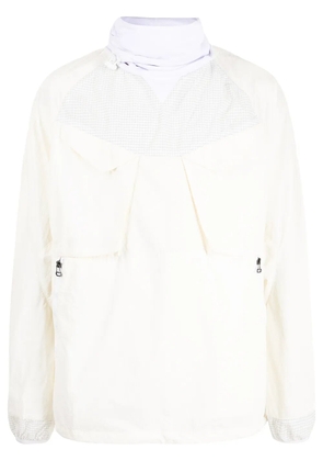 Maharishi pullover funnel-neck jacket - White