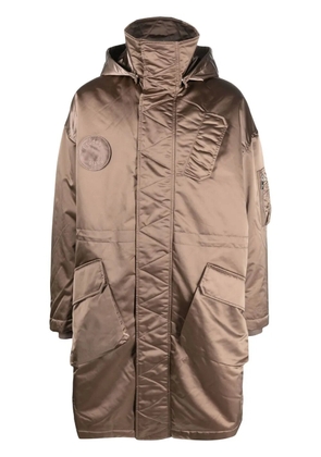 Études Studio hooded oversize coat - Brown