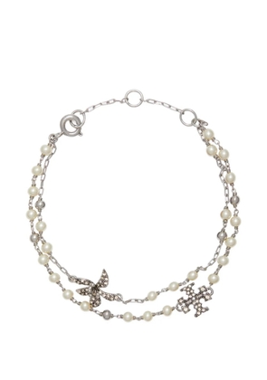 Tory Burch Moondance multi strand pearl bracelet - Silver