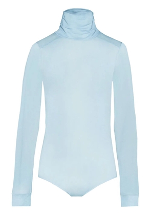 Maison Margiela four-stitch sheer bodysuit - Blue