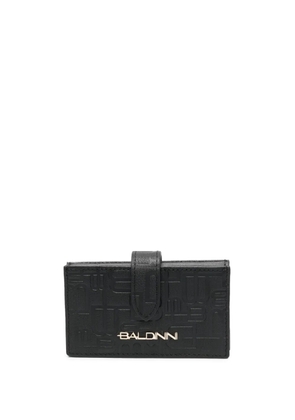 Baldinini monogram-pattern leather wallet - Black