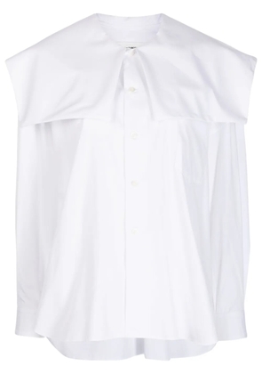 Comme Des Garçons Girl peter-pan collar cotton shirt - White