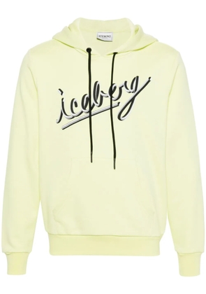 Iceberg logo-print hoodie - Green
