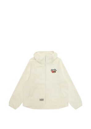 AAPE BY *A BATHING APE® embroidered-detail hooded jacket - Neutrals