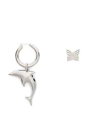 Blumarine dolphin-pendant earrings - Silver
