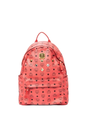 MCM Pre-Owned 2010 large Stark Studs backpack - Red
