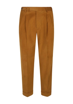 PT Torino pleated-cuffed trousers - Brown