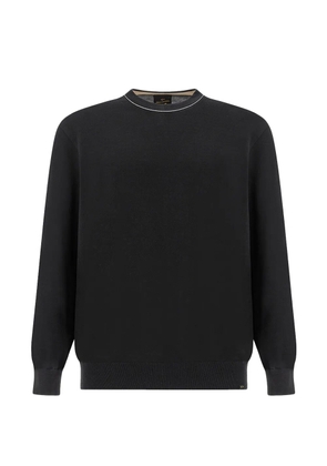Paul & Shark crew-neck cotton sweater - Black