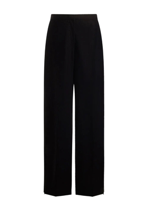 12 STOREEZ velvet straight-leg trousers - Black