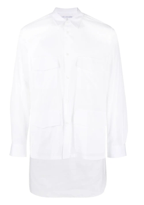 Comme Des Garçons Shirt cargo cotton shirt - White