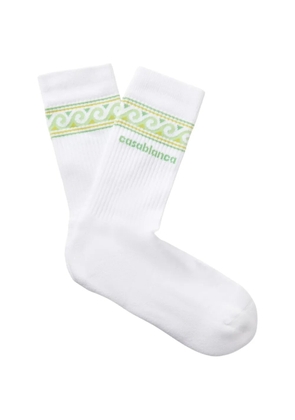 Casablanca cotton socks - White