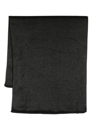 Julius ribbed circular-design scarf - Black