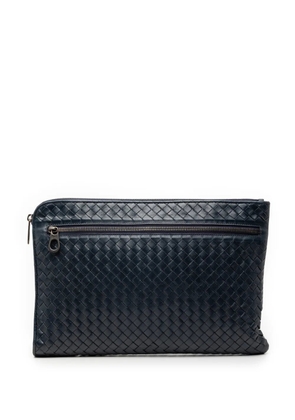 Bottega Veneta Pre-Owned 2012-2025 Nappa Intrecciato clutch bag - Blue