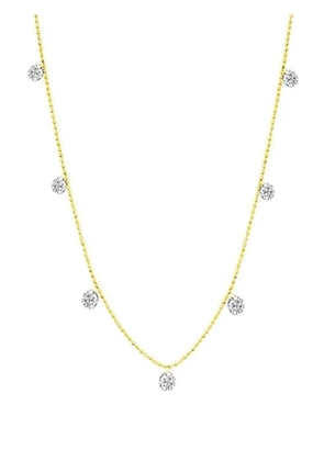 graziela 18k yellow gold Small Floating diamond necklace