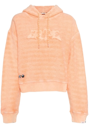 A BATHING APE® logo-embellished cotton hoodie - Orange