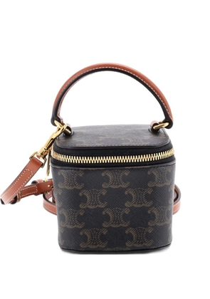 Celine Pre-Owned Top Handle Square Vanity Case Triomphe Coated Canvas Mini shoulder bag - Brown