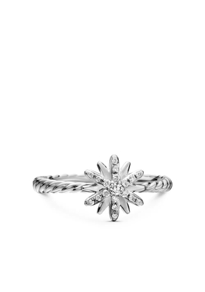David Yurman sterling silver Petite Starburst diamond ring (10mm)