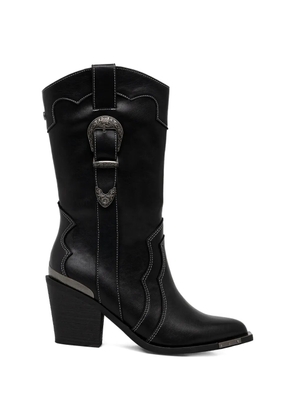 Buffalo West stitch boots - Black