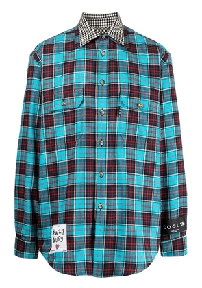 COOL T.M reversible plaid shirt - Blue